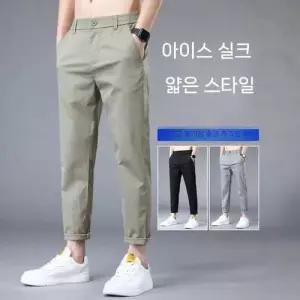 솔저스2 팬츠 남자 캐주얼 여름 쿨링 슬림핏 일자 정장 9부 OPH2
