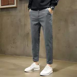 솔저스2 팬츠 남성 캐주얼 봄 봄여름 순면 일자핏 긴 슬림핏 정장 9부 OPH2