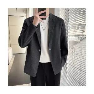 코아픽샵 남자 키작남 정장 자켓 칼라 데님 가을 블레이저 코트 꾹3