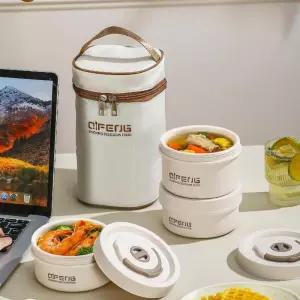 전기 도시락 보온 보온도시락 직장인 스텐 온열 학생 가열