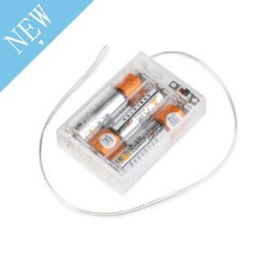 DIY AA 배터리 홀더용 투명 케이스  스위치 리드 포함  3xAA 4.5V 박스