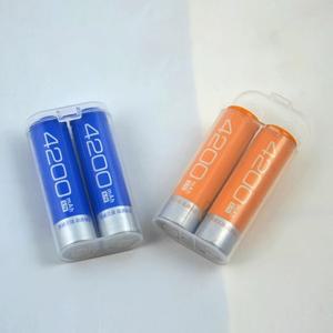1PC 18650 배터리 휴대용 방수 투명 홀더 보관 상자 2 섹션에 대 한 플라스틱 맥세이프호환 케이스