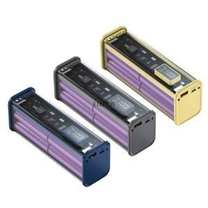 22.5W DIY 배터리 충전기 케이스 투명 PD 전원 은행 보관 상자 8피스 18650 폴리머 20000mAh 고속
