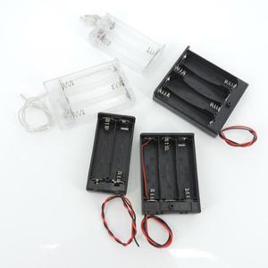 흰색 투명 2/3/4 슬롯 AA 배터리 홀더 박스 케이스 1x 2x 3x 4x 스위치 포함 DIY 수리용