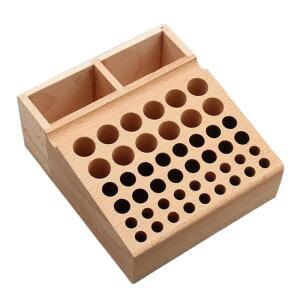 가죽 공예용 DIY 도구 랙 목재 거치대 스탠드  46 홀 보관함 정리함  정리함 스탬프 펀치