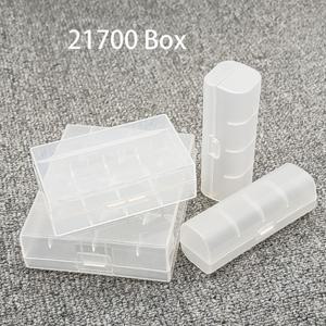 21700 배터리 박스 보관 케이스 브래킷  충전 보물 투명 플라스틱 커버 포함