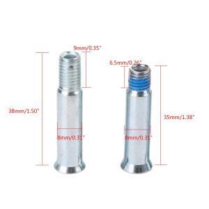 8피스 스틸 인라인 롤러 스케이트 액슬 나사 신발 스파이크 볼트 네일 휠 6.5x35mm/9x38mm