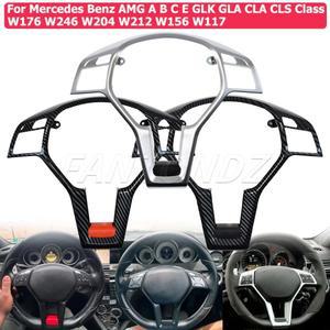 메르세데스 호환 벤츠 호환 AMG A B C E GLK GLA CLA CLS 클래스 W176 W246 W212 W117용 스티어링 휠 패널