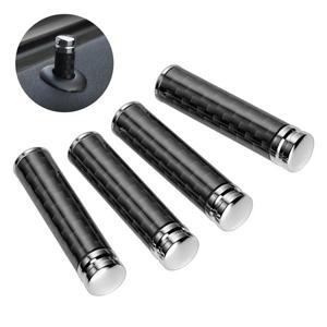 4PCS 자동차 메르세데스 호환 벤츠 호환 A C E 클래스 W205 W212 도어 잠금 핀 커버 볼트 장식 캡 탄소 섬