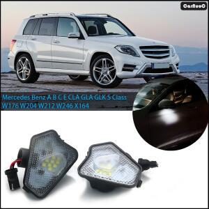 2개 LED 리어뷰 미러 라이트 메르세데스 호환 벤츠 호환 A B C E CLA GLA GLK S 클래스 W176 W204 W212 X16