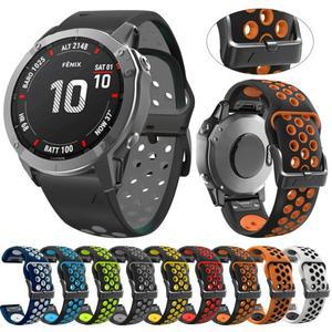 Garmin호환 Fenix 6 6X Pro 5X 5 스마트 시계 스트랩 실리콘 7 7X 3 3hr Epix Gen 2 퀵 릴리스 팔찌 용