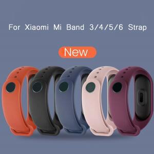 샤오미호환 Mi Band 5 4 3 용 기존 실리콘 스트랩 6 7 스마트 시계 컬러 손목 Correa 밴드 팔찌
