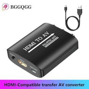 BGGQGG HDMI-RCA 변환기  PAL/NTSC 지원  애플 호환 TV  로쿠  파이어 스틱  블루레이  DVD 플레이어  구형