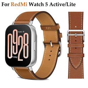 Redmi Watch 5 lite 용 가죽 루프 스트랩 샤오미호환 Mi 나일론 밴드 액티브 손목 팔찌 20mm22mm correa 액