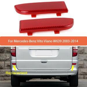 mercedes 호환-benz 호환 Vito Viano W639 2003-2014 경고 스트립 용 전구가없는 후면 범퍼 반사 639826004