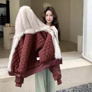 밴널스샵 여친 빨강 데이터 패딩다운 잠바 앵콜라 굿 자켓 가죽 점퍼 HO1