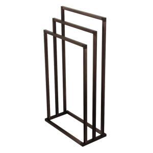 Kingston Brass SCC8335 Edenscape 3-Tier Pedestal Towel Rack 오일 문지른 청동