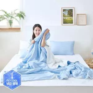 [전사이즈균일가] 에어룸 수면냉감 이불베개세트(냉감이불+베개커버40x60)