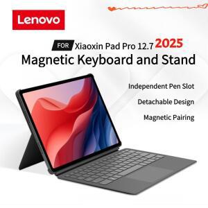 Lenovo Xiaoxin Pad Pro 2025 12.7'' 보호 페어링 펜 슬롯 스탠드 트랙패드용 기존 마그네틱 키보드 및