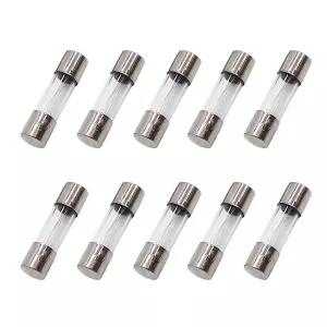 F10AL 고속 블로우 퓨즈 10개 팩 50V 5X 20MM 유리