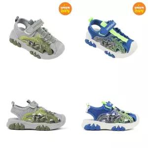 [다이노솔즈](광주신세계) DINOSOLES 26년 S/S 신상 LED 티라노 레이서 샌들 키즈 공룡샌들 DNKCG1TSTR11