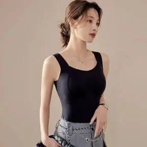 [하프클럽/]발열 울실크 슬리브리스 이너탑
