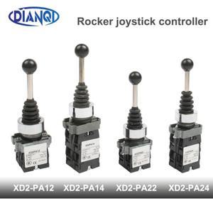 XD2-PA12 PA14 래치 로커 조이스틱 컨트롤러 용수스틸 리턴 로터리 크로스 스위치 PA22 4NO 4 포지션 2NO 2