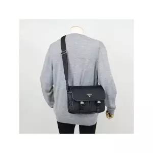 라프리마 프라다 리나일론 사피아노 가죽 숄더백 2VD769 XLO 2DMH F0002
