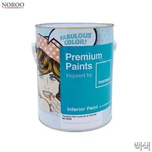 [하프클럽/]bns 팬톤 내부용 무광 수성 페인트 백색 4L 2종 택1 수성도료/도장