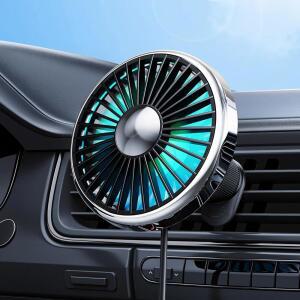 야테센스 USB SUV 벤트용 에어 전기 미니 세단용 개인 자동차 트럭 서큘레이터 차량