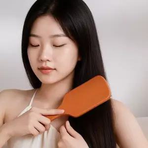 [하프클럽/]아이리스 쿠션 우든 패들 헤어 브러시 대형 머리빗