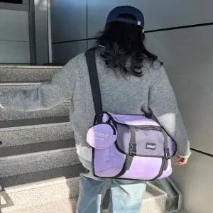 남녀공용 4컬러 학생가방 메신저백 미니포켓 크로스백 TRD메신저백 캐주얼메신저백