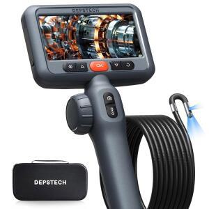 DEPSTECH 10FT 5인치 케이블을 유연한 화면과 관절 카메라 내시경 있는 조명이