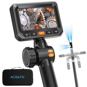 ACOATH 양방향 렌즈 산업 있는 조명이 1080P 보어스코프 듀얼 내시경 관절 카메라