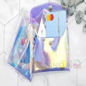 홀로그램 투명 동전지갑 투명카드지갑 카드지갑 홀로그램케이스 똑딱이동전지갑 카드지갑케이스