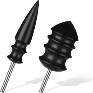 2PCS 가죽 버니셔 비트 작업 도구 가장자리 키트 목재 공예 핸드메이드