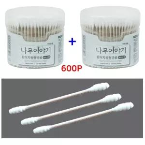 나무이야기 원형원터치 회오리면봉 600P 위생면봉