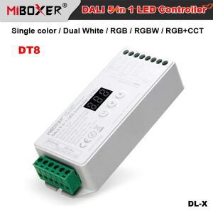 Miboxer DL-X DC12~24V 5In1 DT8 디지털 디스플레이 싱글/더블 화이트/RGB/RGBW/RGB+CCT LED 스트립 조광기