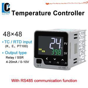 LCTC PID 온도 컨트롤러 조절기 TC/RTD 다중 입력 SSR 릴레이 4-20mA 0-10V 48x48mm LC108