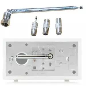 dmb안테나 4pcs/1set 텔레스코픽 FM 라디오 공중 막대 안테나 3.5mm 어댑터 길이 760mm 스테레오 수신기 증