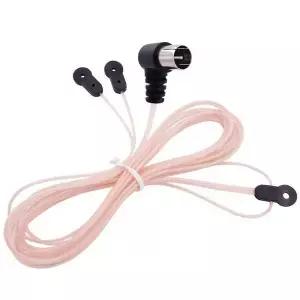 dmb안테나 2m 75 Ohm FM 라디오 안테나 520-1710MHZ 다이폴 실내 HD 공중 수신기 PAL-F 암 잭 RF 동축 어댑