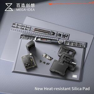 QIANLI MEGA-IDEA 고온 저항 실리콘 절연 패드 작업 전화 BGA PCB 납땜 스테이션 수리