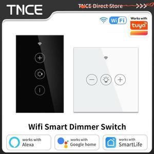TNCE 투야 와이파이 스마트 디머 스위치 조명 무선 터치 벽면 컨트롤 LED 리모컨 EU/US 220V 알렉사 구글