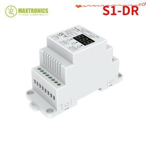 Skydance S1-DR AC110V-220V DIN 레일 2채널 AC Triac DMX 조광기 듀얼 출력 실리콘 LED 컨트롤러