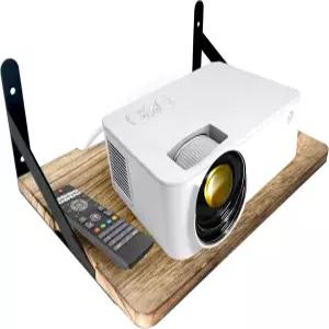 벽 12인치 x9용 잘루미스 프로젝터 선반 라우터 WiFi 모뎀 솔리드 우드 월 마운트 플로팅 25파운드 수용