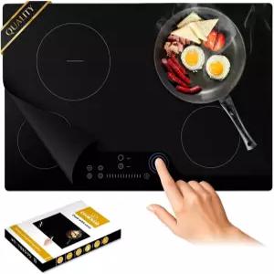 초대형 반투명 인덕션 쿡탑 프로텍터 커버 매트 마그네틱 21.2x35.4인치 230°C 450 F 내열성 미끄럼 방지