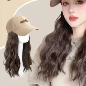 긴머리 일체형 환자 3종 패션 모자 가발 웨이브