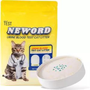 NEWORD 모니터링 크리스탈 고양이 쓰레기 검사 - 혈뇨 및 소변 불규칙성 감지를 위한 색 변화 실리카겔