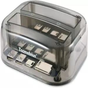 Tccmebius TCC-S865 USB 3.0 to SATA IDE 듀얼 슬롯 외장 투명 하드 드라이브 도킹 스테이션 카드 리더 및