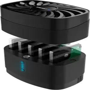 냉각 팬이 내장된 2.5인치 SATA HDD 및 SSD를 위한 SABRENT 5-Bay USB-C 도킹 스테이션(DS-5R15)